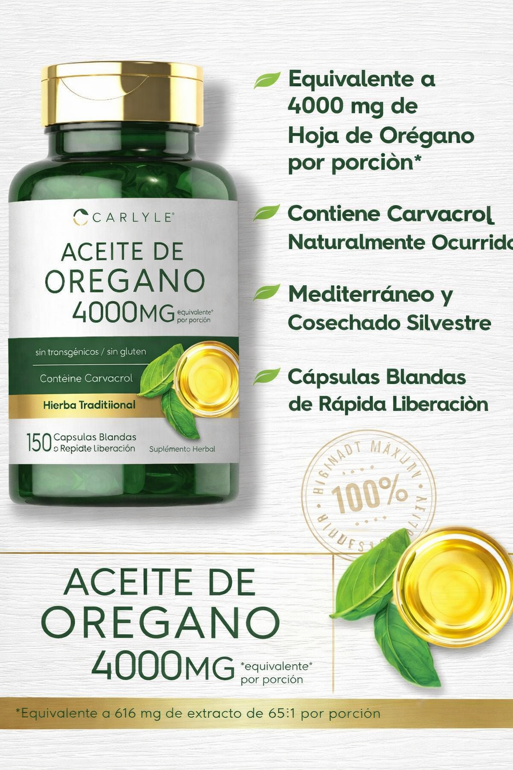 Aceite de Orégano 4000mg
